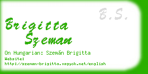 brigitta szeman business card