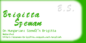 brigitta szeman business card